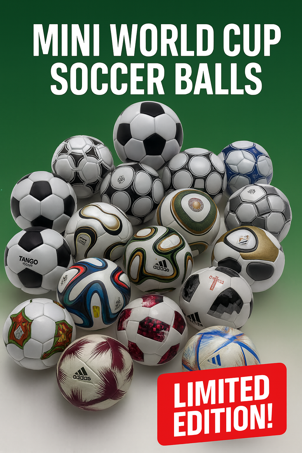 Legendary World Cup Collection™ — Mini Balls 1970–2022